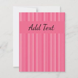 Lines of Shades of Pink Card