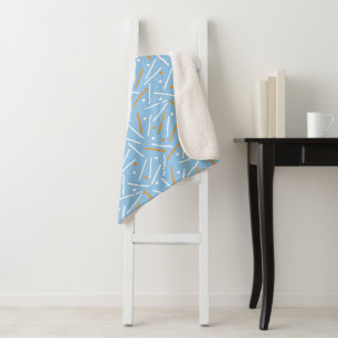 Lines Pattern 6 Sherpa Blanket
