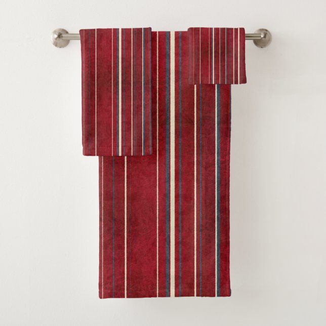 Lines Pattern  Bath Towel Set (Insitu)