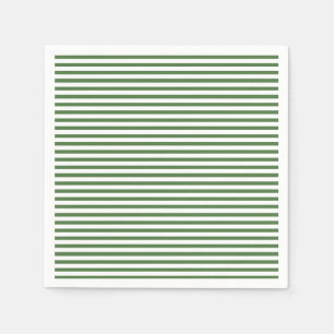 Lines Pattern Fern Green Napkins