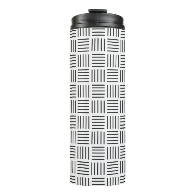 Lines Squared  Thermal Tumbler (Front)