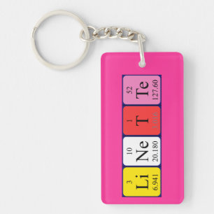 Linette periodic table name keyring