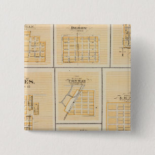 Lineville, Derby, Glidden, Ames, Conway 15 Cm Square Badge