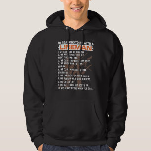 Lineworker 10 Reasons To Be With A Lineman Electri Hoodie