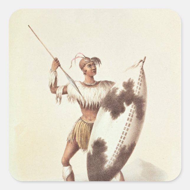 Lingap, a Matabili Warrior Square Sticker (Front)