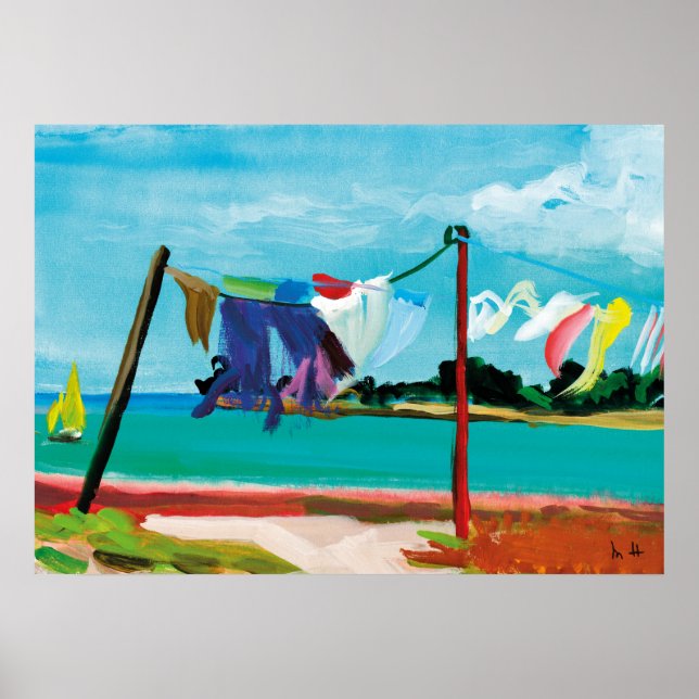 linge dans la brise poster (Front)