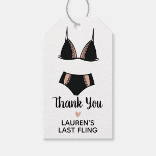 Lingerie Bachelorette Party Favour Tag