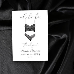 Lingerie Bridal Shower Bachelorette Thank you