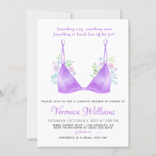 Lingerie Bridal Shower Invitation