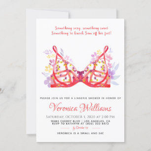 Lingerie Bridal Shower Invitation
