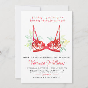 Lingerie Bridal Shower Invitation