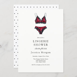 Lingerie Bridal Shower Invitation