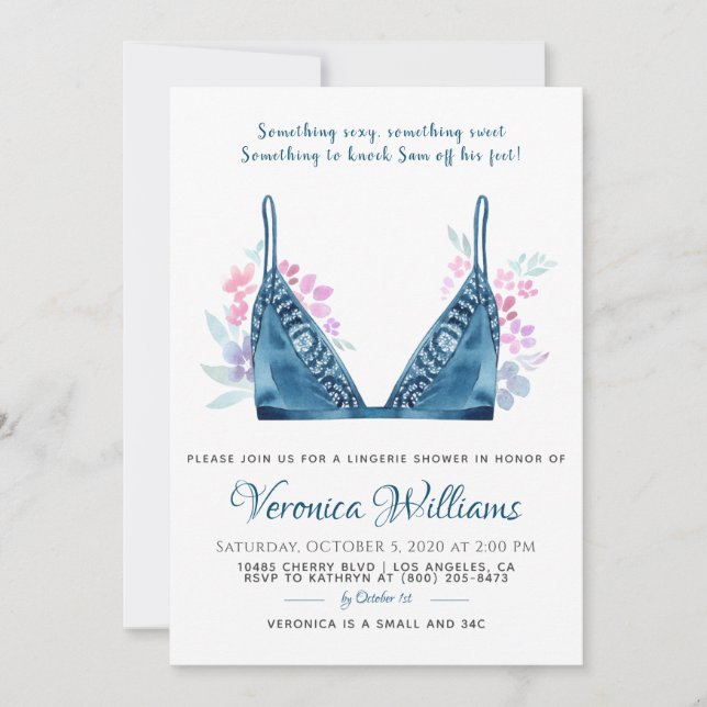 Lingerie Bridal Shower Invitation (Front)