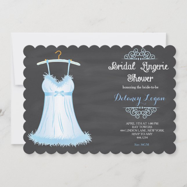 Lingerie Bridal Shower Invitation (Front)