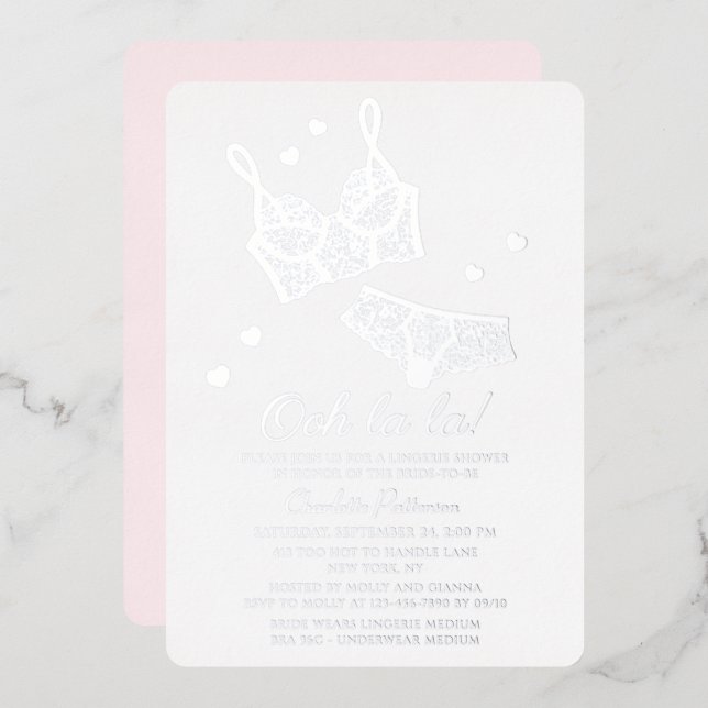 Lingerie Bridal Shower Panty Bachelorette Party (Front/Back)