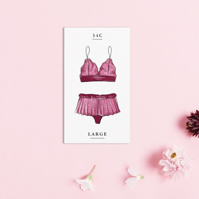 Lingerie Bridal Shower Size Insert (Creator Uploaded)