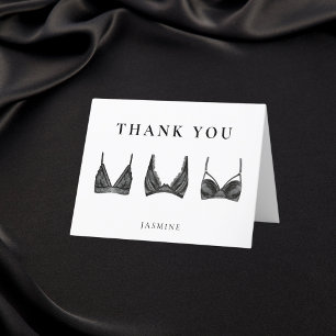 Lingerie Bridal Shower Thank You Card