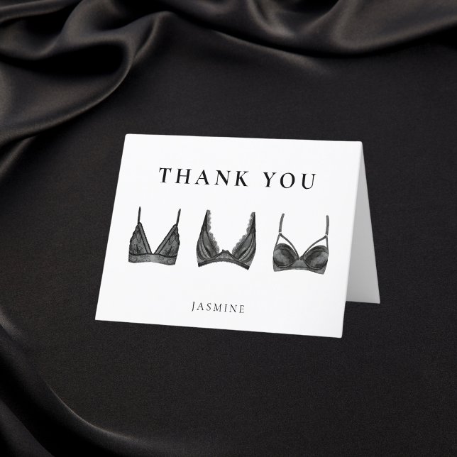 Lingerie Bridal Shower Thank You Card (Creator Uploaded)