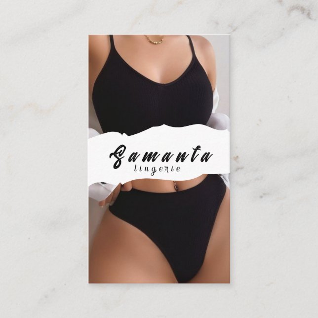 Lingerie Business Card (Front)