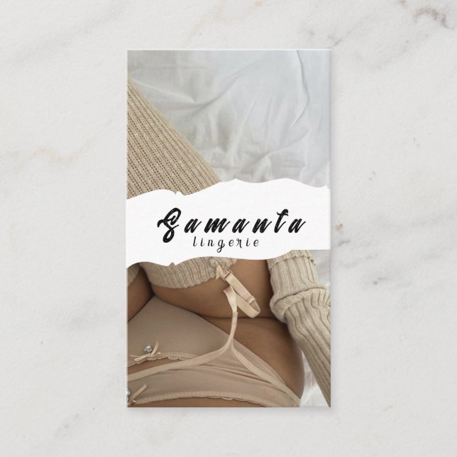 Lingerie Business Card (Front)