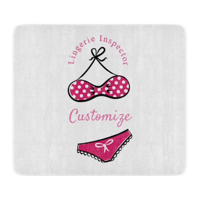 Lingerie Inspector Thunder_Cove  Cutting Board (Front)