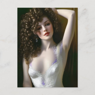 Lingerie Model Postcard