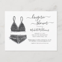 Lingerie Shower Bridal Shower Invitation