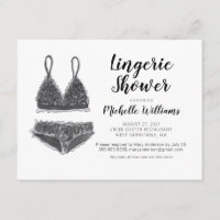 Lingerie Shower Bridal Shower Invitation