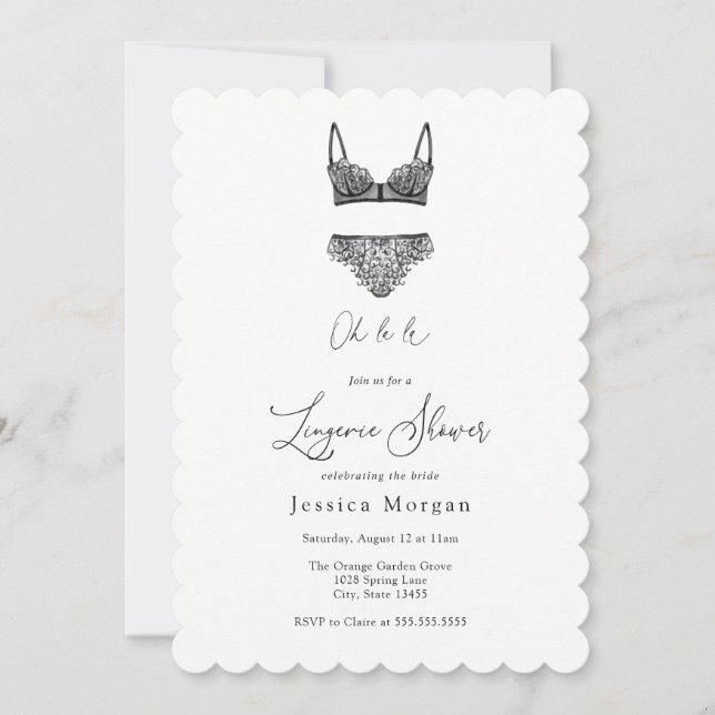 Lingerie Shower Invitation (Front)