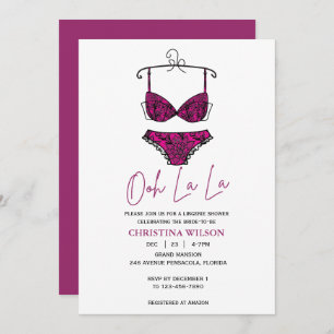 Lingerie Shower  Invitation
