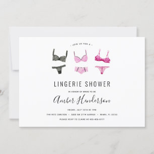 Lingerie Shower Invitation