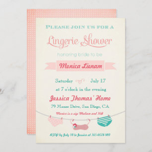 Lingerie Shower Invitation