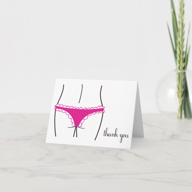Lingerie Thank You Card (Front)
