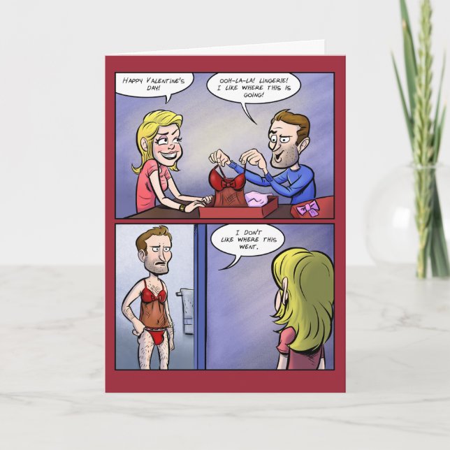 Lingerie Valentine Holiday Card (Front)