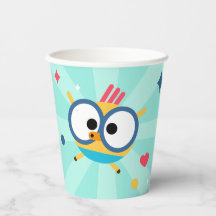 Lingokids Party Paper Cups with Billy
