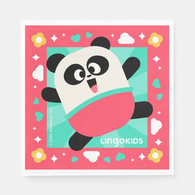 Lingokids Party Paper Napkins with Elliot (Front)