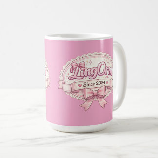 LingOrm Since 2024 Coquette Ribbon Badge Coffee Mug