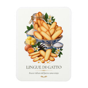 Lingue di Gatto – Vintage Italian Dessert Magnet