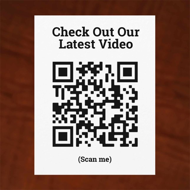 Link to Your Music or Video - QR Code Design Postcard (Creator Uploaded)