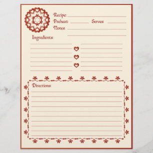 Linked by Love Recipe Letterhead