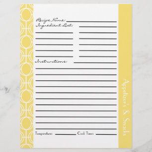 Linked Eternity Rings Recipe Inserts - Lemon