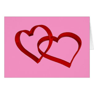 Linked Hearts Greeting Card