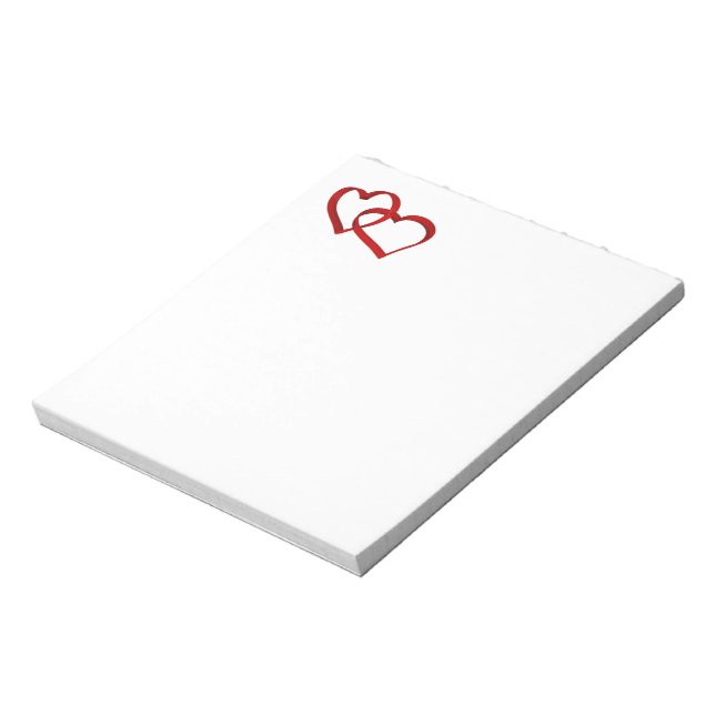 Linked Hearts notepad (Rotated)