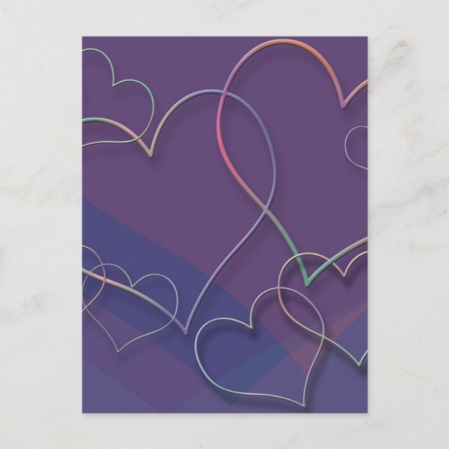Linked Hearts Postcard (Front)