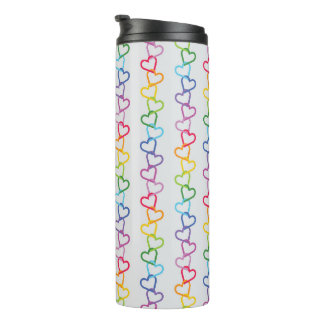 Linked Love Rainbow White Thermal Tumbler