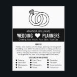 Linked Wedding Rings Design, Wedding Event Planner Flyer<br><div class="desc">Linked Wedding Rings Design,  Wedding Event Planner Advertising Flyer by The Business Card Store.</div>