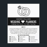 Linked Wedding Rings Design, Wedding Event Planner Flyer<br><div class="desc">Linked Wedding Rings Design,  Wedding Event Planner Advertising Flyer by The Business Card Store.</div>