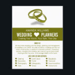 Linked Wedding Rings, Wedding Event Planner Advert Flyer<br><div class="desc">Linked Wedding Rings,  Wedding Event Planner Advertising Flyer by The Business Card Store.</div>