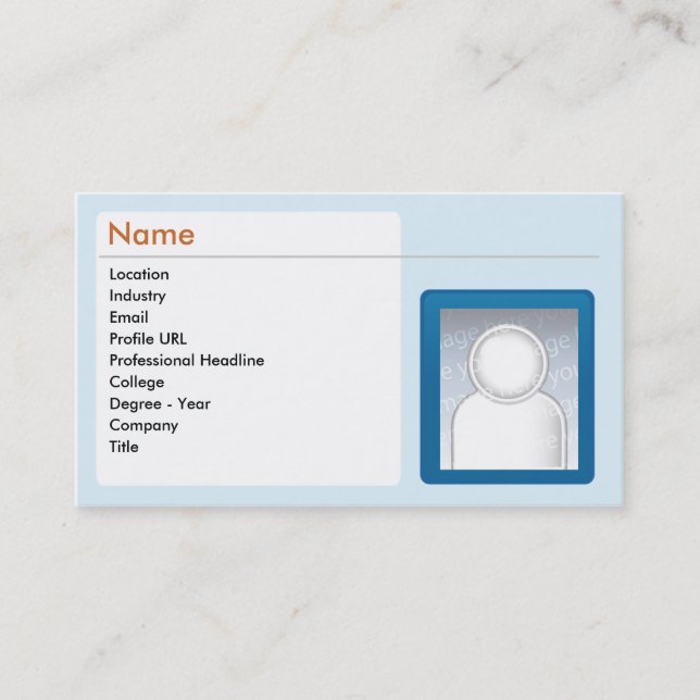 LinkedIn - Business Business Card (Front)