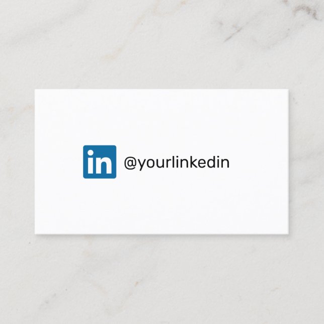 LinkedIn social media modern trendy marketing Calling Card (Front)